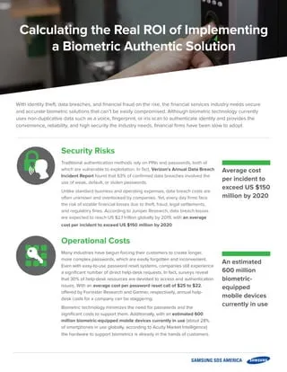 Calculating the Real ROI of Implementing a Biometridc Authentic