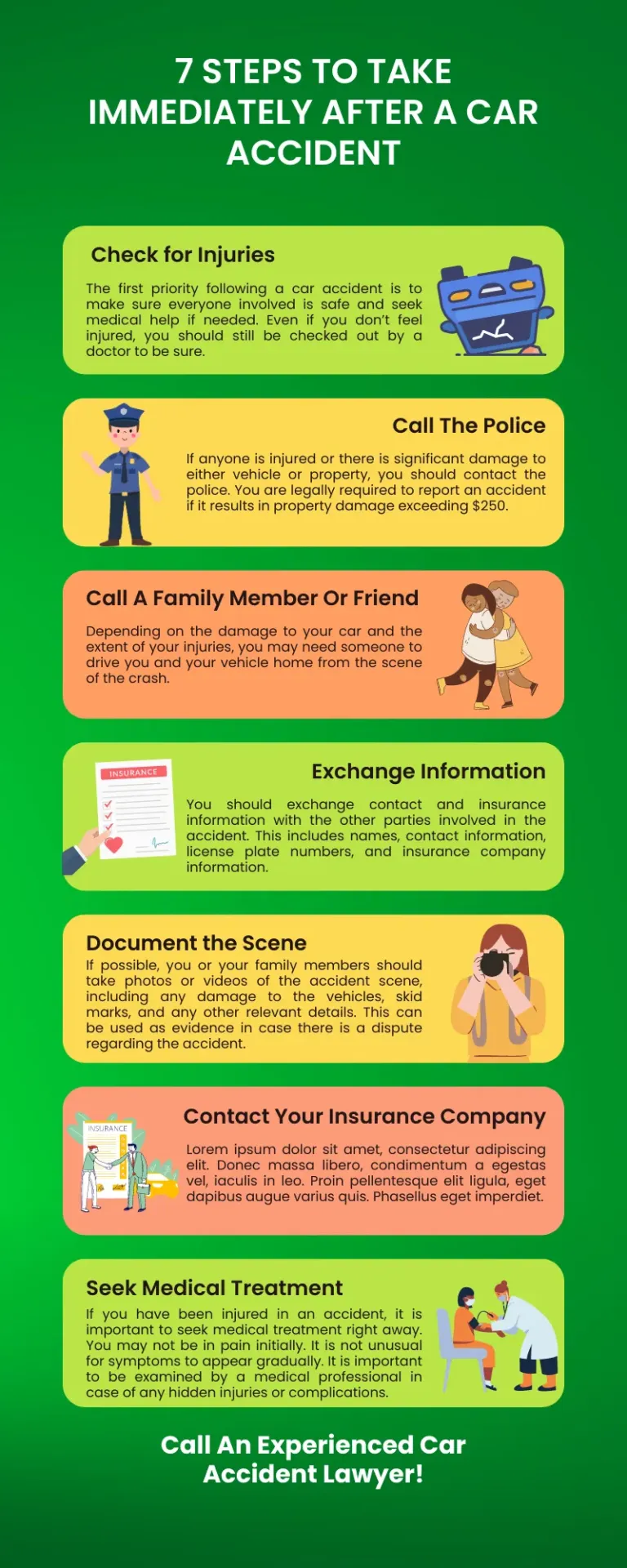 7 Steps to Take Immediately After a Car Accident - Don't Panic!