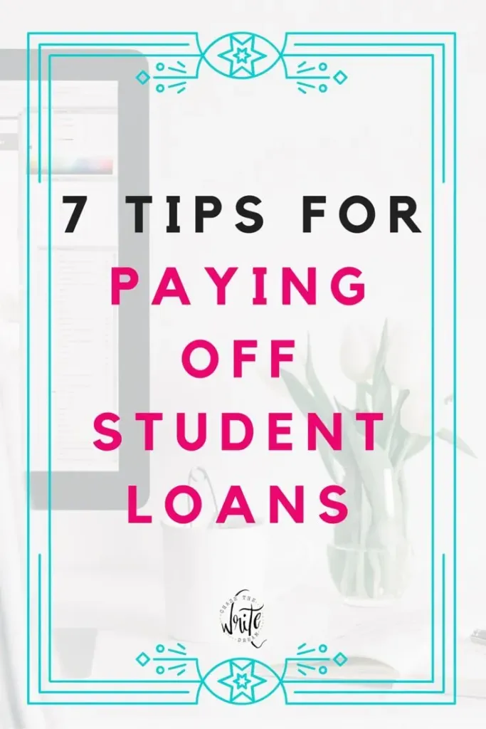 7 Tips for Paying Off Student Loans | Paying off student loans, Student
