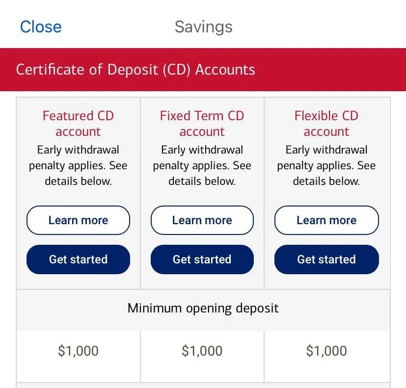 Bank Of America CD Rates, October 2025