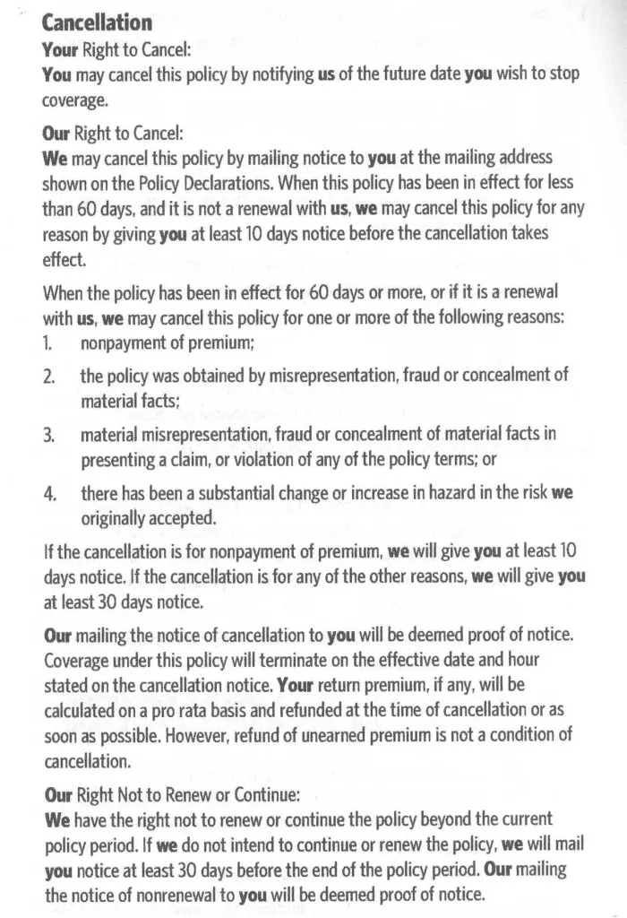 Cancelling a policy with Allstate (car insurance, auto, buying, sell