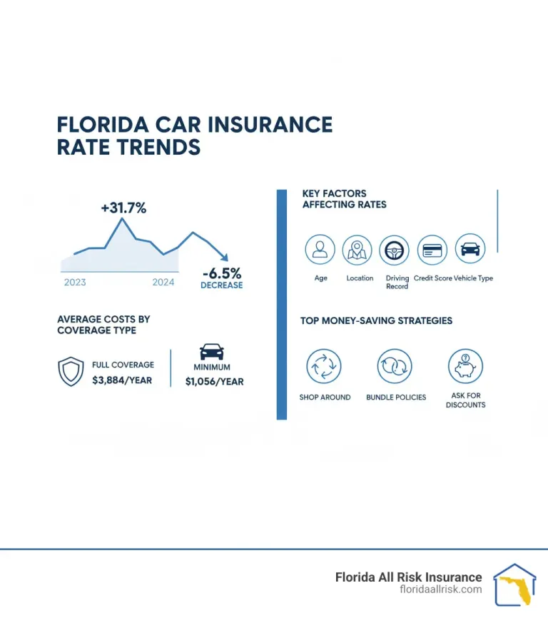 Car insurance rates Florida 2025: Big Drop!