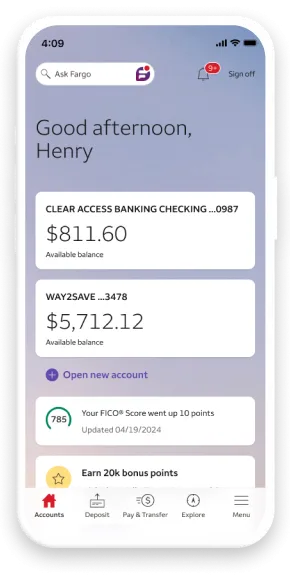 Open a Wells Fargo Clear Access Banking Account Online | Wells Fargo