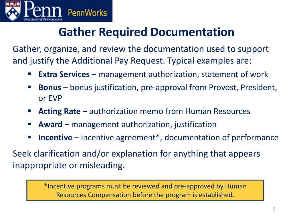 PPT - How to Review Additional Pay Documentation PowerPoint