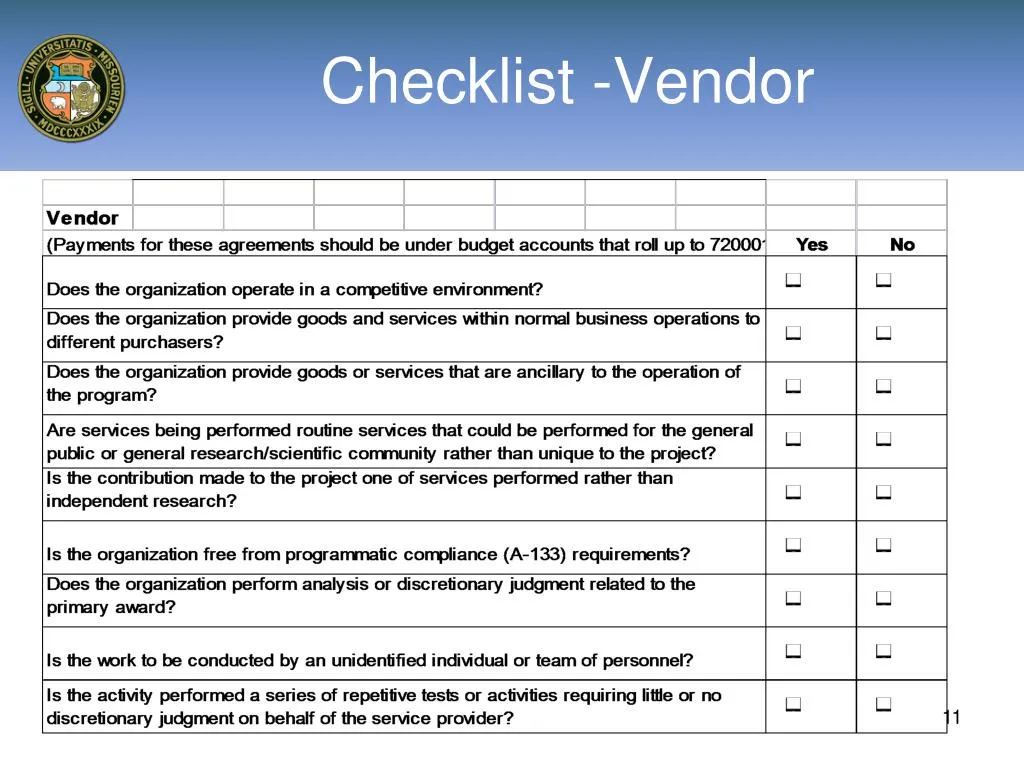 Choosing the Right Vendor: A Checklist for Advisors