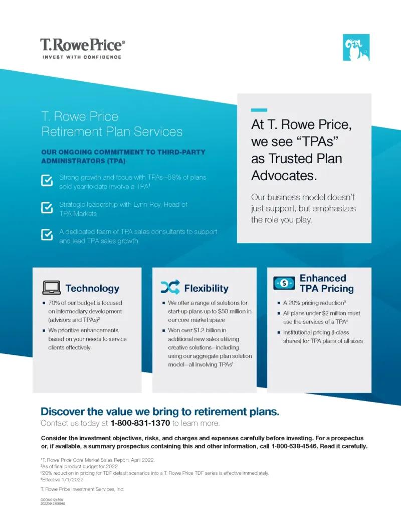 Cost considerations and ROI of third party administrators for retirement plan