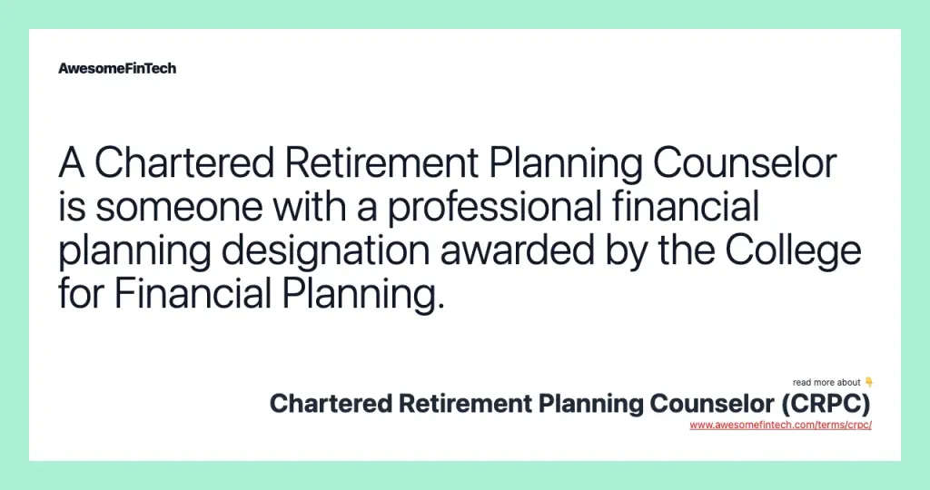 Future Trends Shaping the Role of Chartered Retirement Planning Counselors