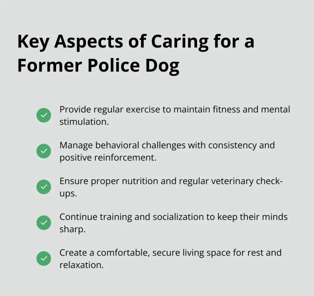 how to adopt retired police dogs: Ongoing Care and Support