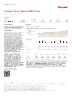 Key Highlights from the Vanguard Target Retirement 2025 Fund Fact Sheet