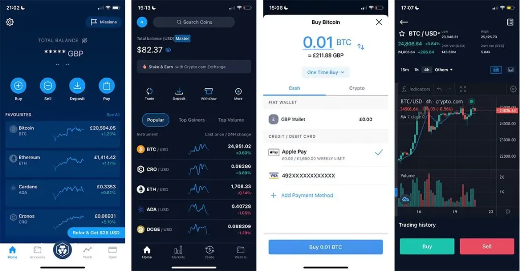 Advanced Features of the Crypto.com App